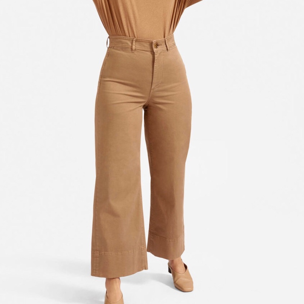 Wide leg crop Chino